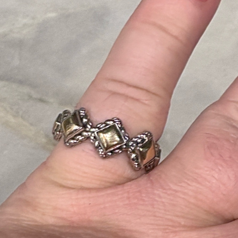 Jai John Hardy 14 kt. Gold/925 Sterling Silver Ring 9.75 firm RARE!